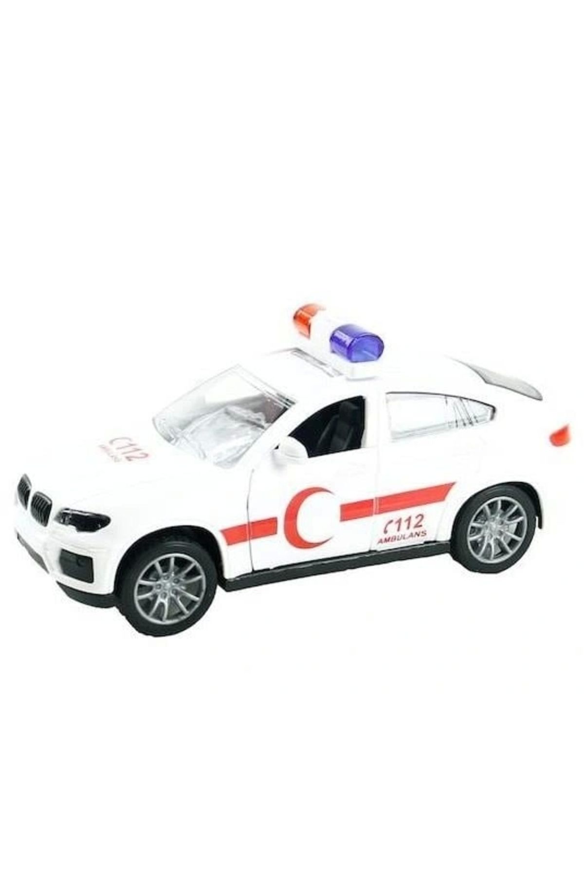 Tolzan Ambulans Arabası Sürtmeli Plastik - JW567-062