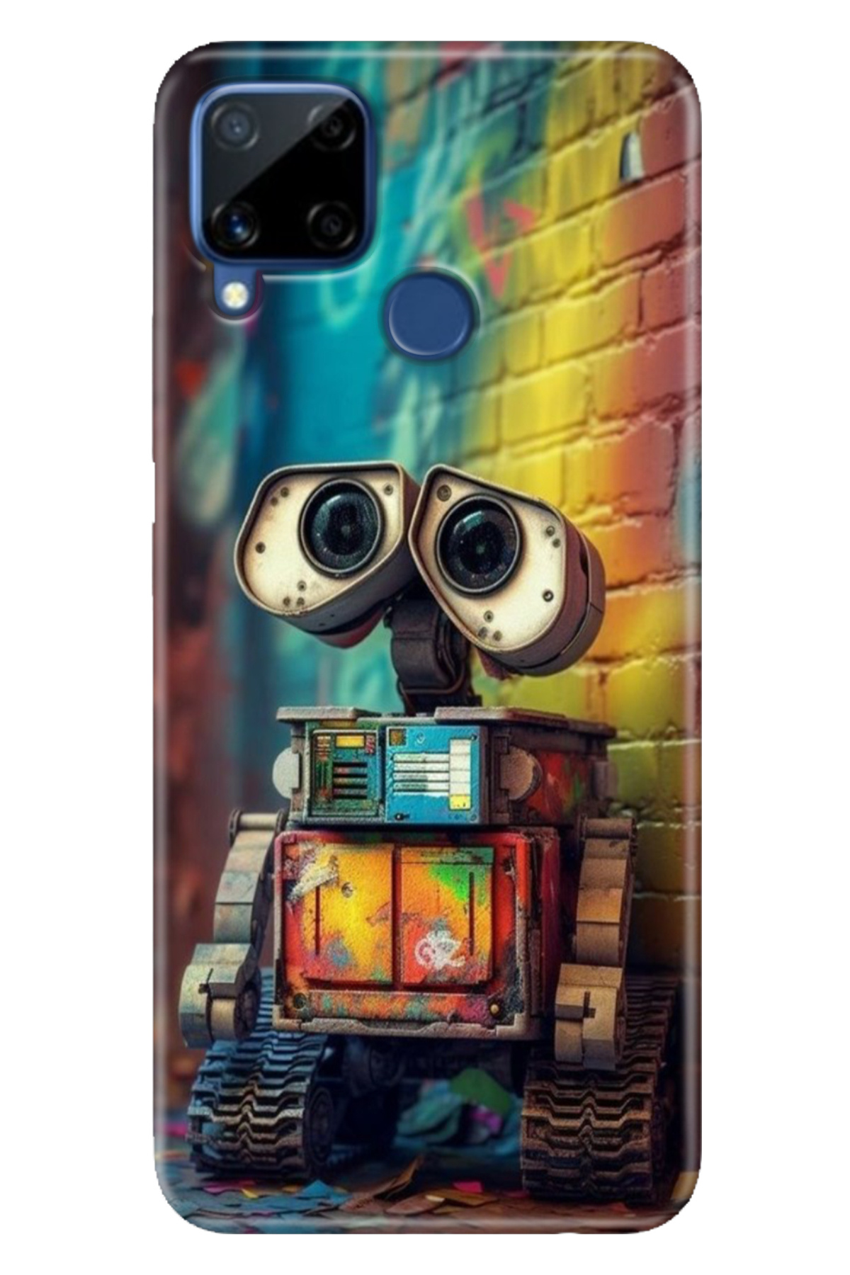 Realme C15 Sheath Patterned Silicone Color TPU UV Robotic