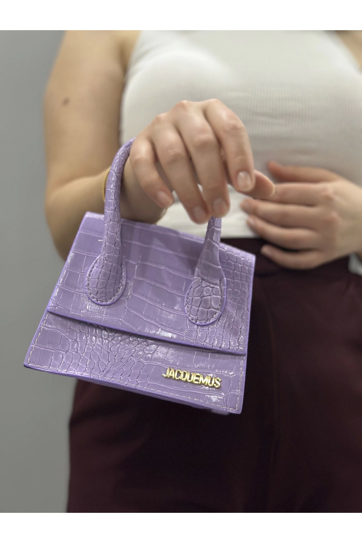vivenza luxe lila cilt çanta