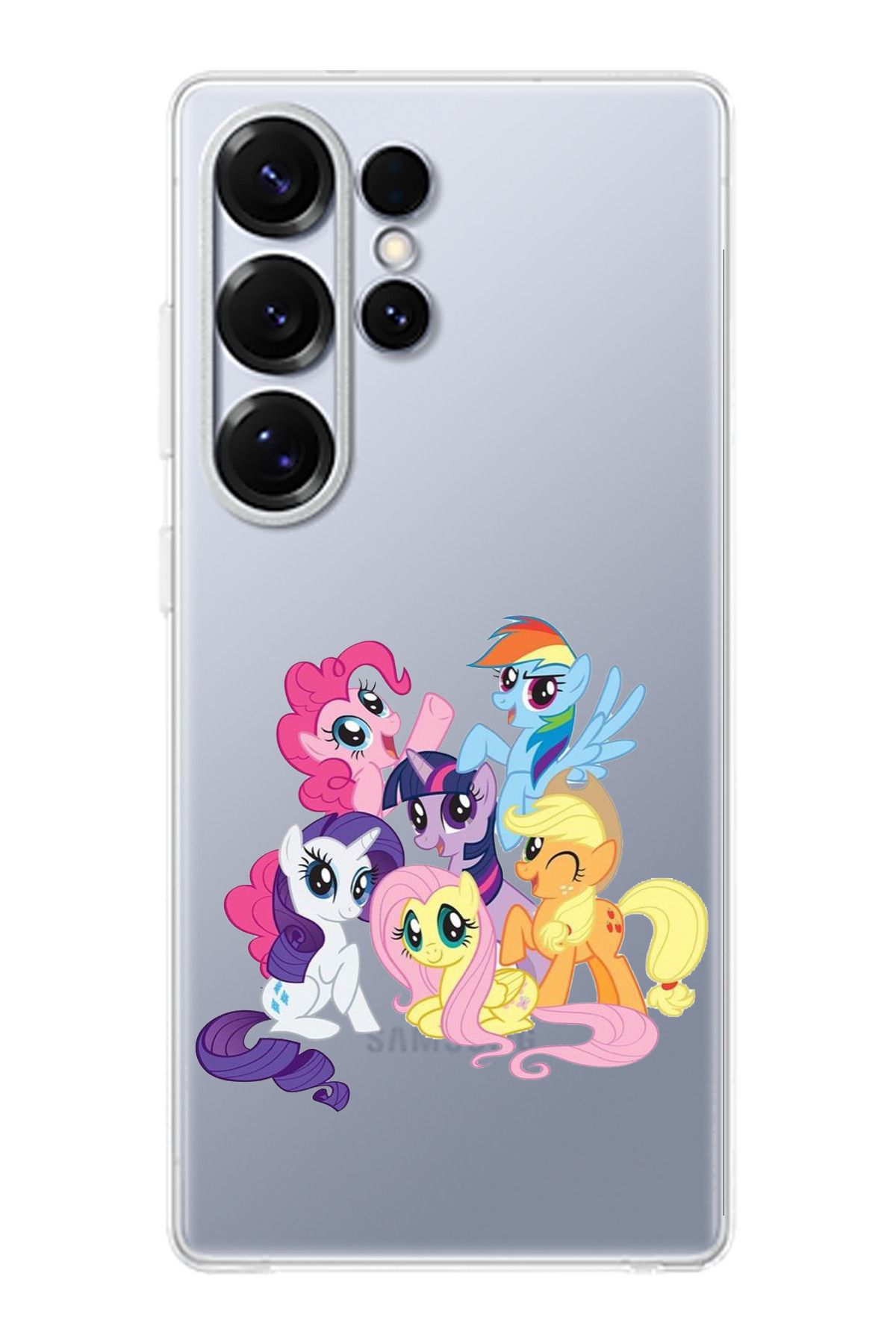 TechTree Samsung Galaxy S25 ULTRA Uyumlu My Little Pony: Arkadaşlık Sihirlidir Tasarım Şeffaf Silikon Kılıf