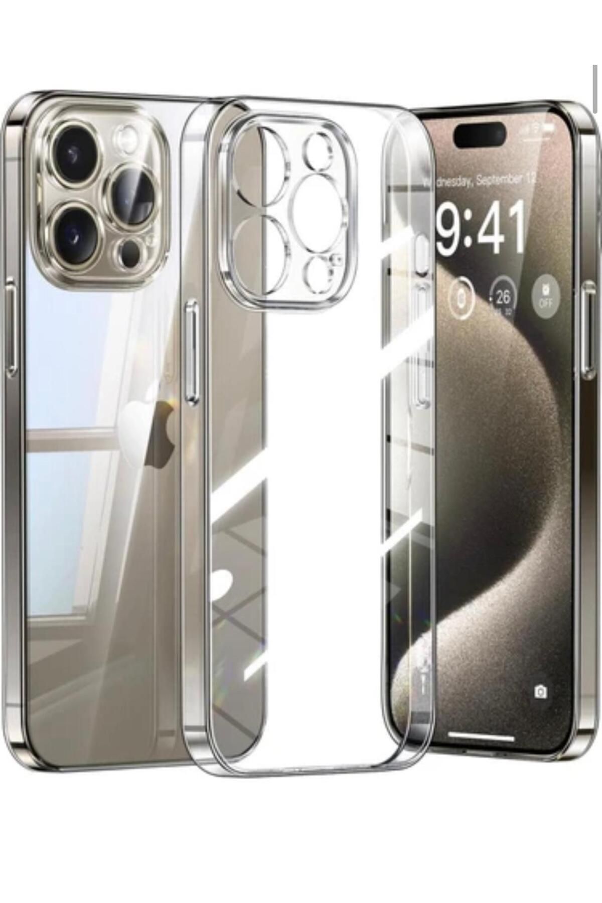 CASEALUNA IPHONE 16 PRO ŞEFFAF SİLİKON KILIF