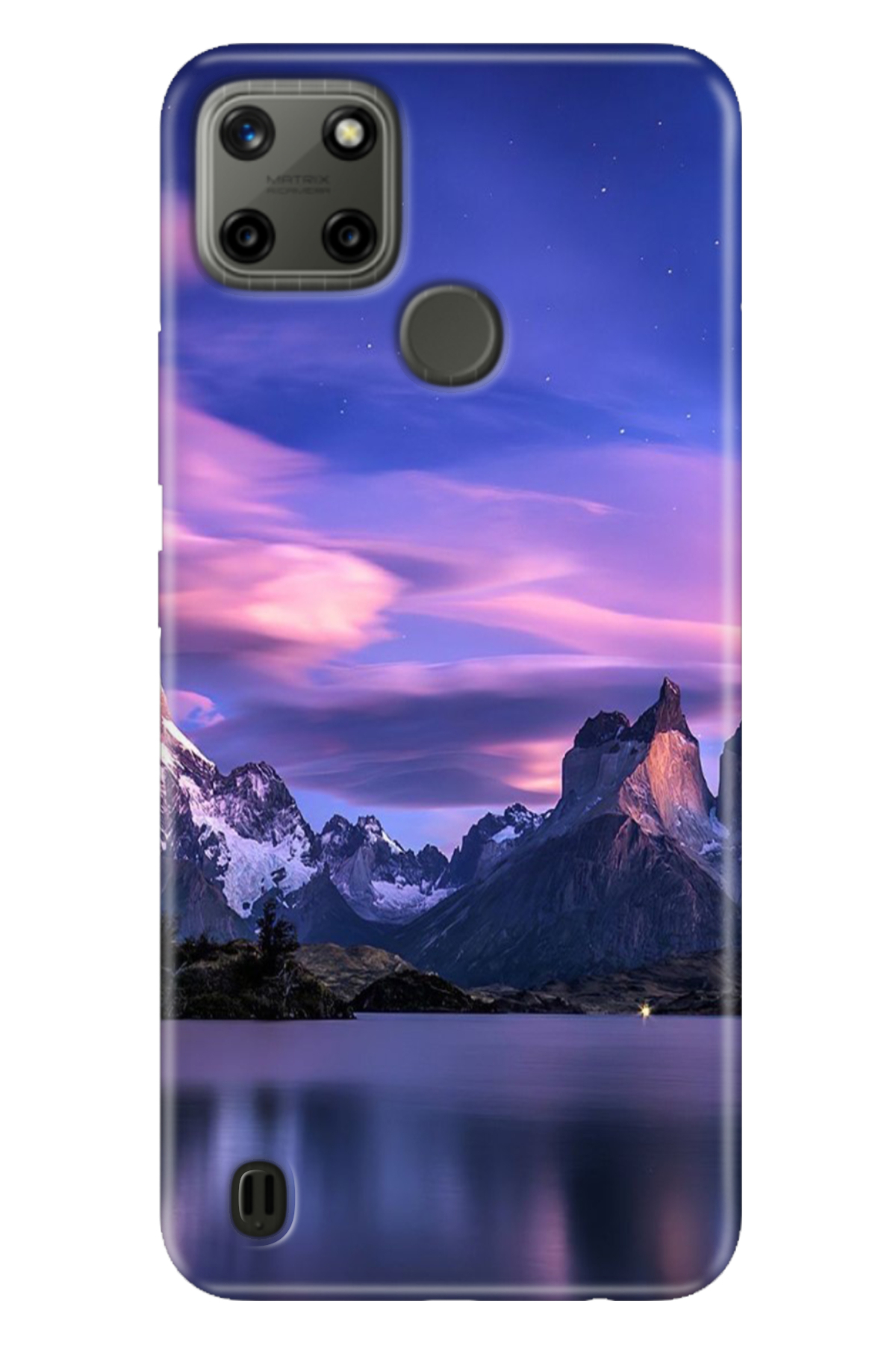 Realme C21Y - Realme C25Y Sheath Colorful TPU UV Printed Patterned Silicone North