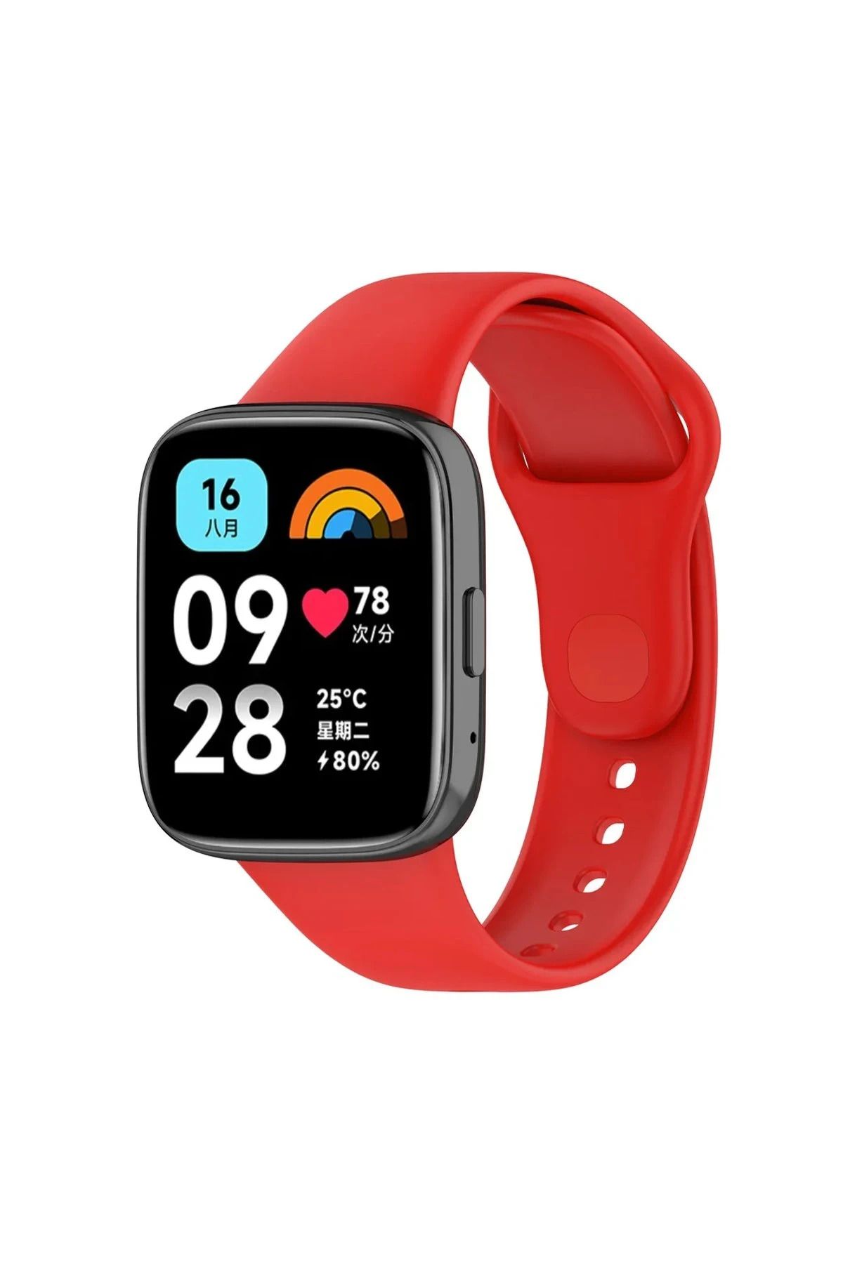 NewFace Xiaomi Redmi Watch 3 Active Klasik Kordon - Kırmızı MRAYD
