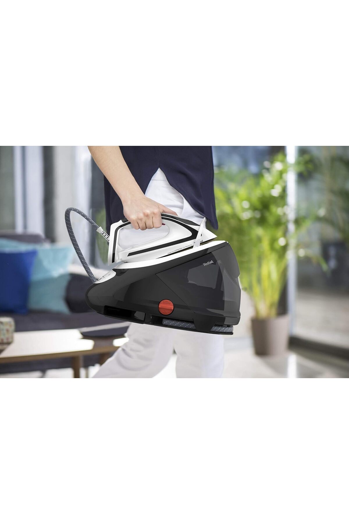 TEFAL-High Pressure Steam Generator Iron, Pro Express Ultimate, Black & White, 1.9 L, GV9550 8