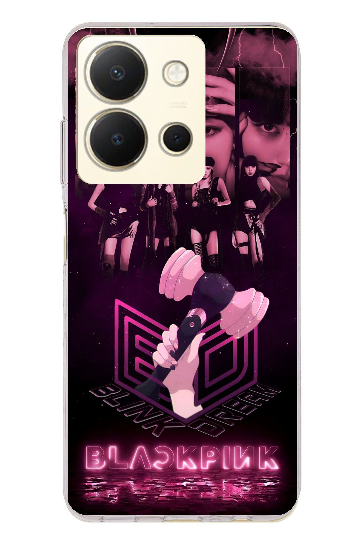 TechTree Vivo Y36 Uyumlu Blackpink Poster Şeffaf Silikon Kılıf