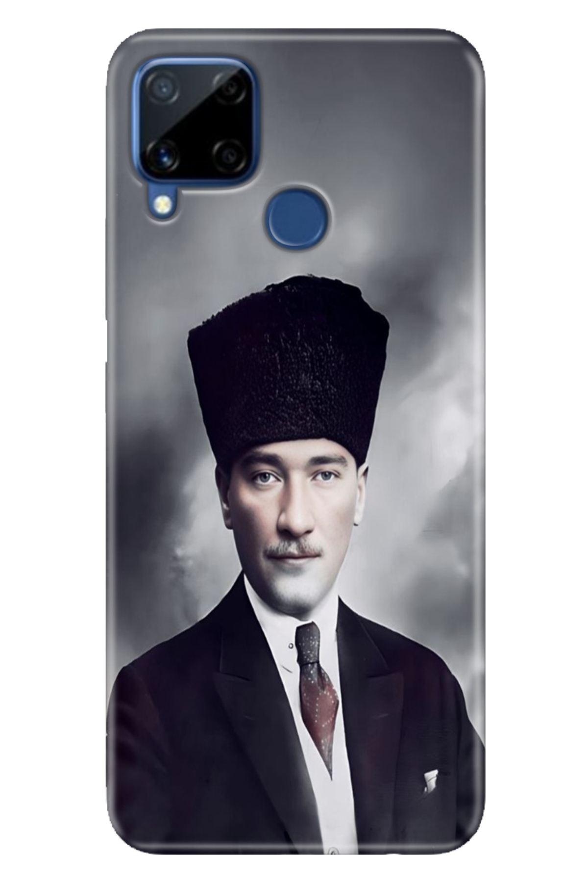 Realme C15 Sheath Patterned Silicone Color TPU UV Ataturk
