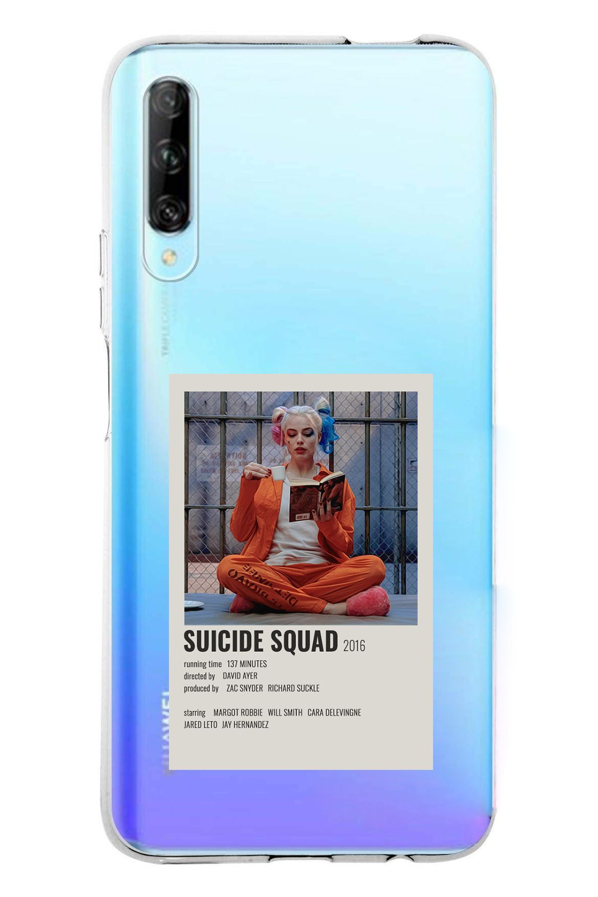 TechTree P Smart PRO Uyumlu Suicide Squad Tasarımlı Şeffaf Silikon Kılıf