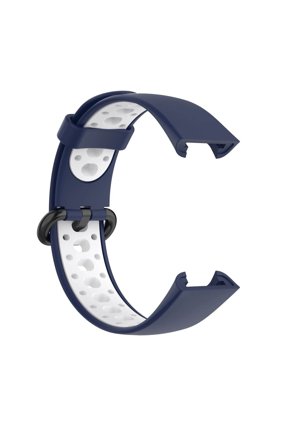 NewFace Xiaomi Redmi Watch 2 Spor Delikli Kordon - Lacivert-Beyaz YKTSN