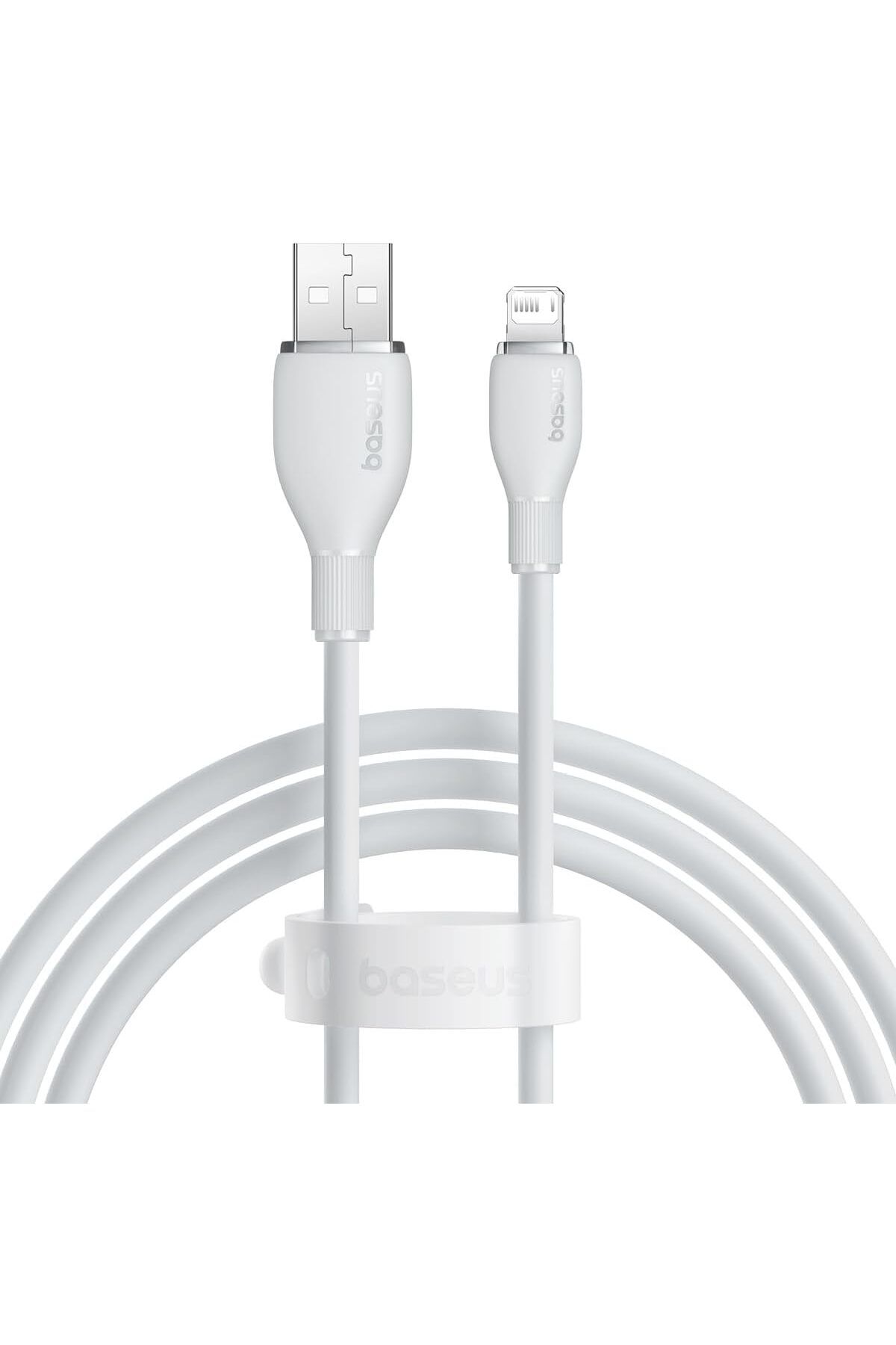 STOREMAX lbstorex Pudding Hızlı Şarj Özellikli Lightning Kablo 2.4A, 1.2 Metre, Beyaz Newdsng 1116818