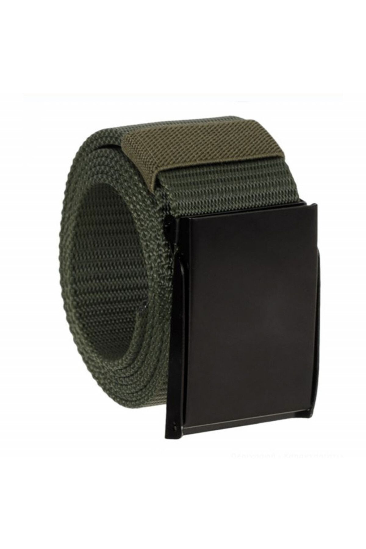 PUFO-Army Style belt for men 3.8 x 115 cm, adjustable, green 1