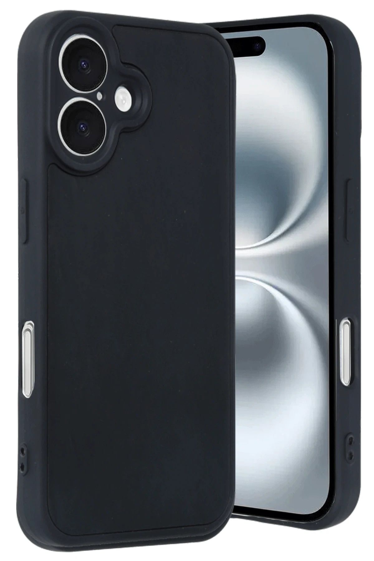 NewFace iPhone 16 Kılıf Aras Deri Kapak - Siyah SVLRS