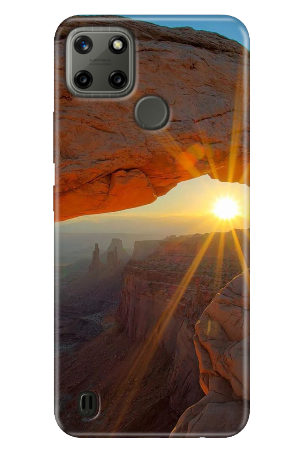 Realme C21Y - Realme C25Y Sheath Colorful TPU UV Printed Patterned Silicone Sun
