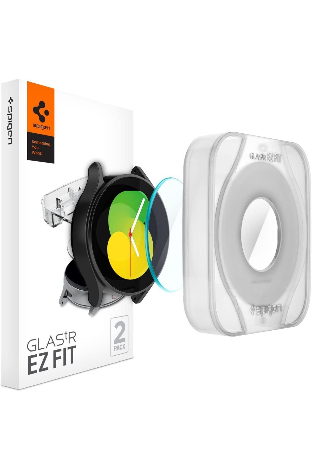 STOREMAX htpshopmx Galaxy Watch 5 / 4 (44mm) Cam Ekran Koruyucu Kolay Kurulum Glas.tR EZ Fit Slim HD (2 Adet)