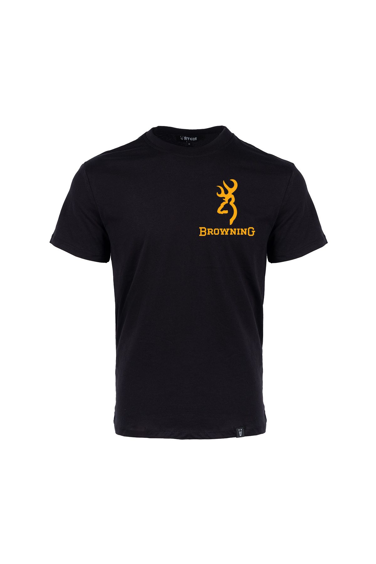 Aygır Mini Browning Baskılı Tişört Siyah