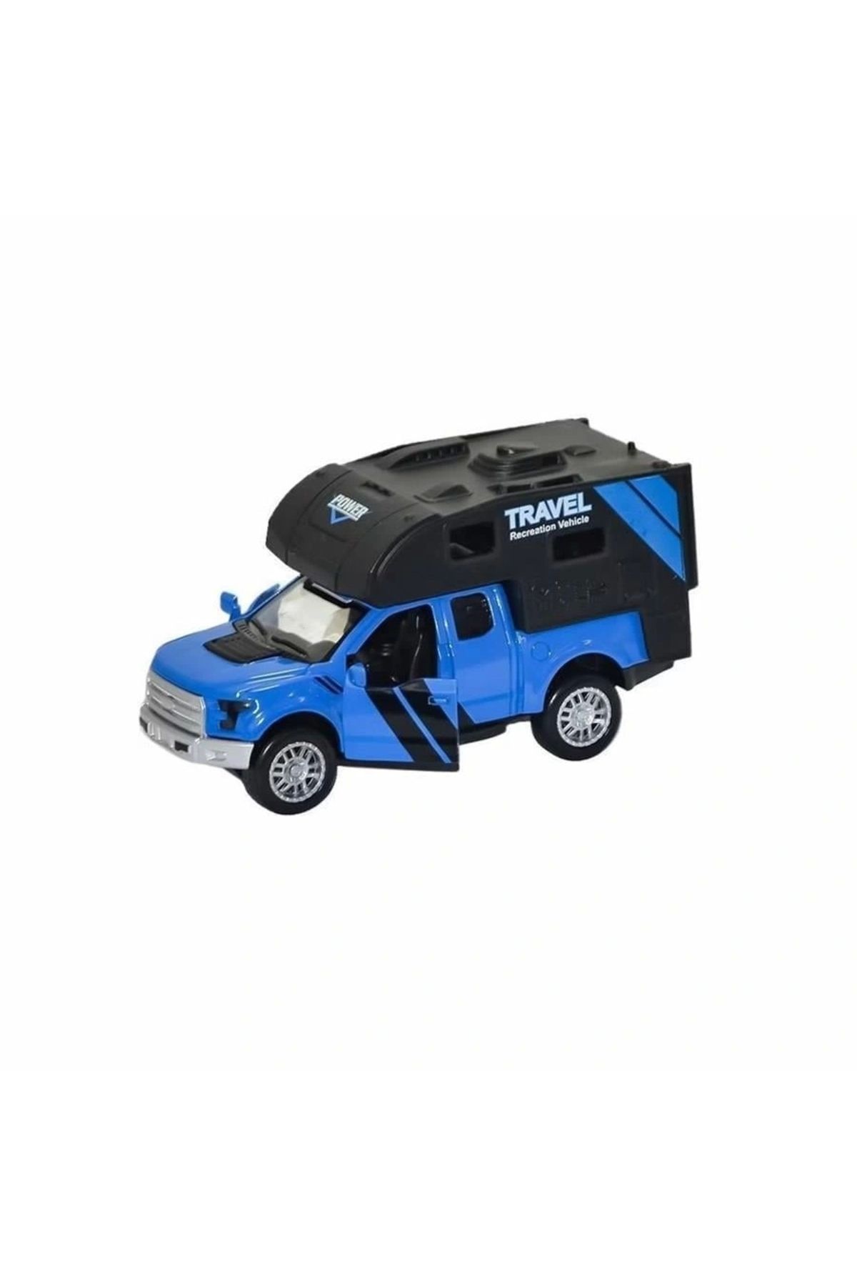 Tolzan FY6022-D - Metal Çek Bırak Karavan Mavi