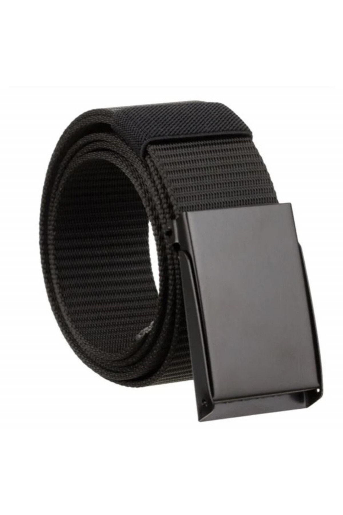 PUFO-Army Style belt for men 3.8 x 115 cm, adjustable, black 1