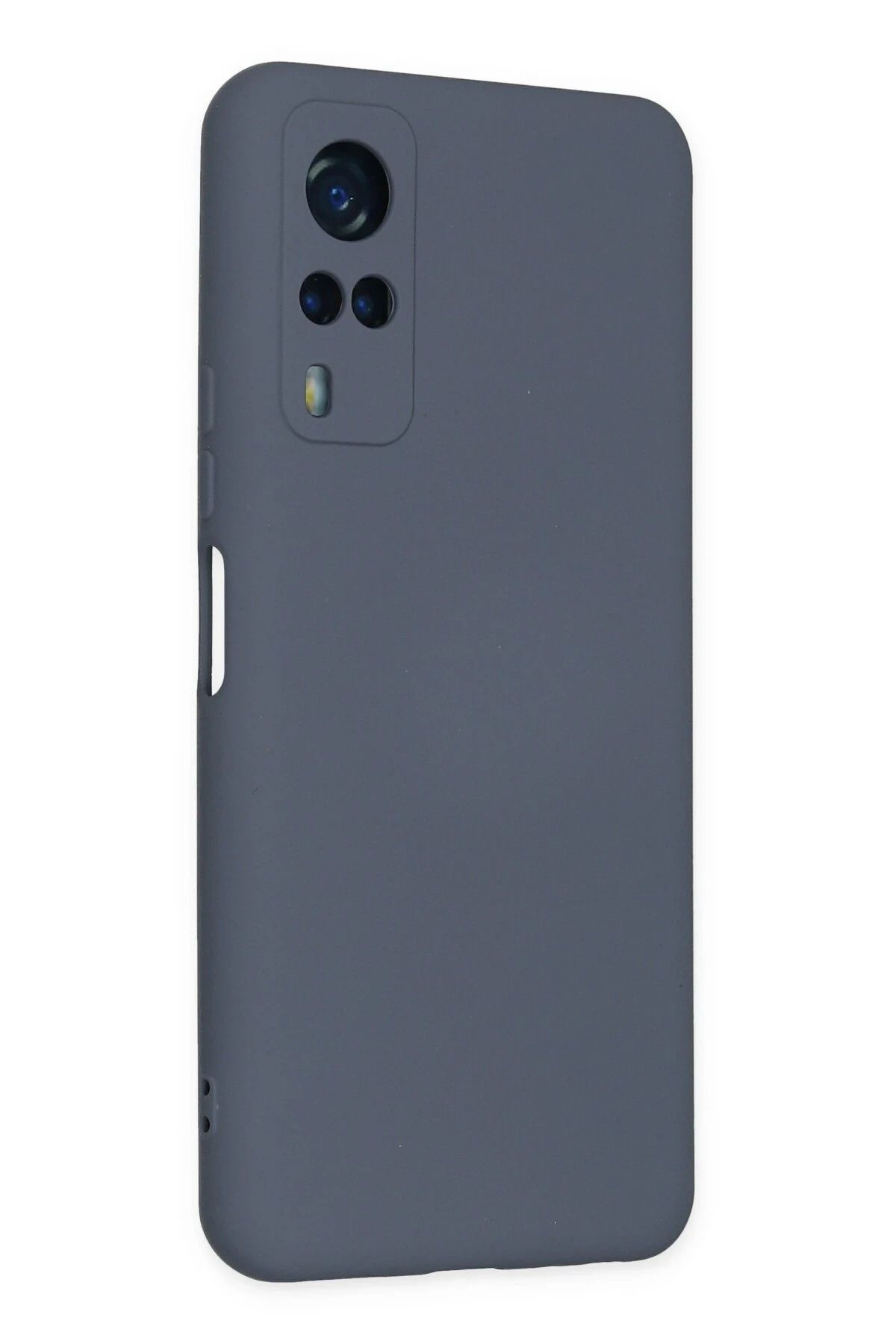 NewFace Vivo Y53S Uyumlu Kılıf Nano içi Kadife Silikon - Gri SVLRS