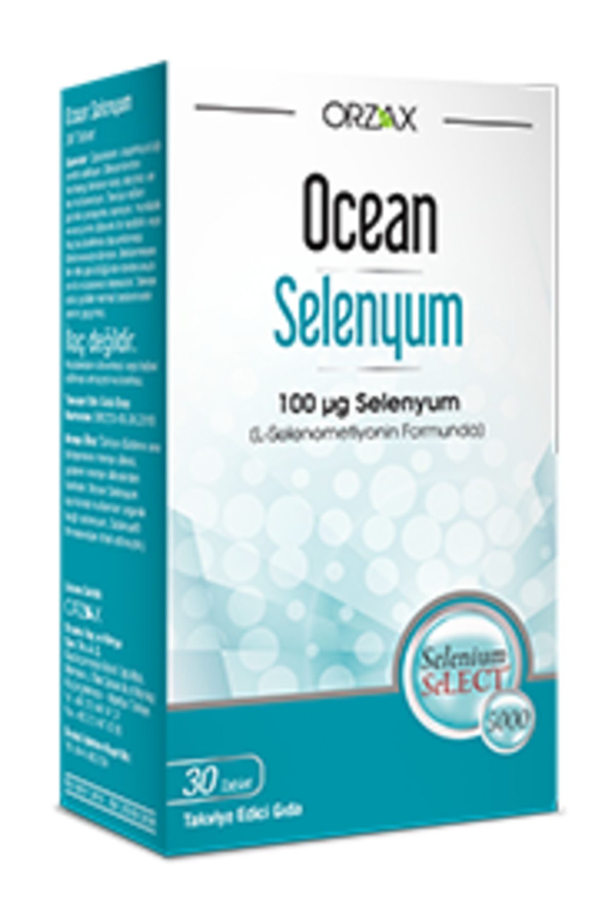 Orzax Ocean Selenyum 100 Mcg 30 Tablet