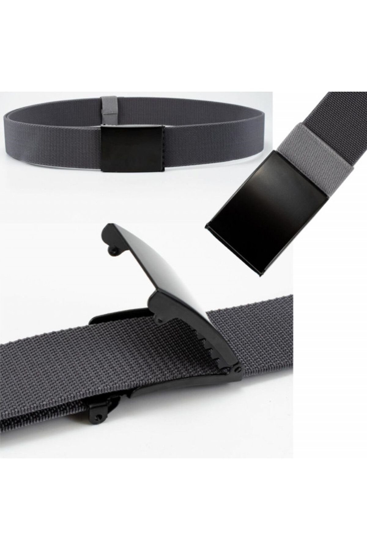 PUFO-Army Elite Edition men's belt 3.8 x 125 cm, adjustable, gray 4