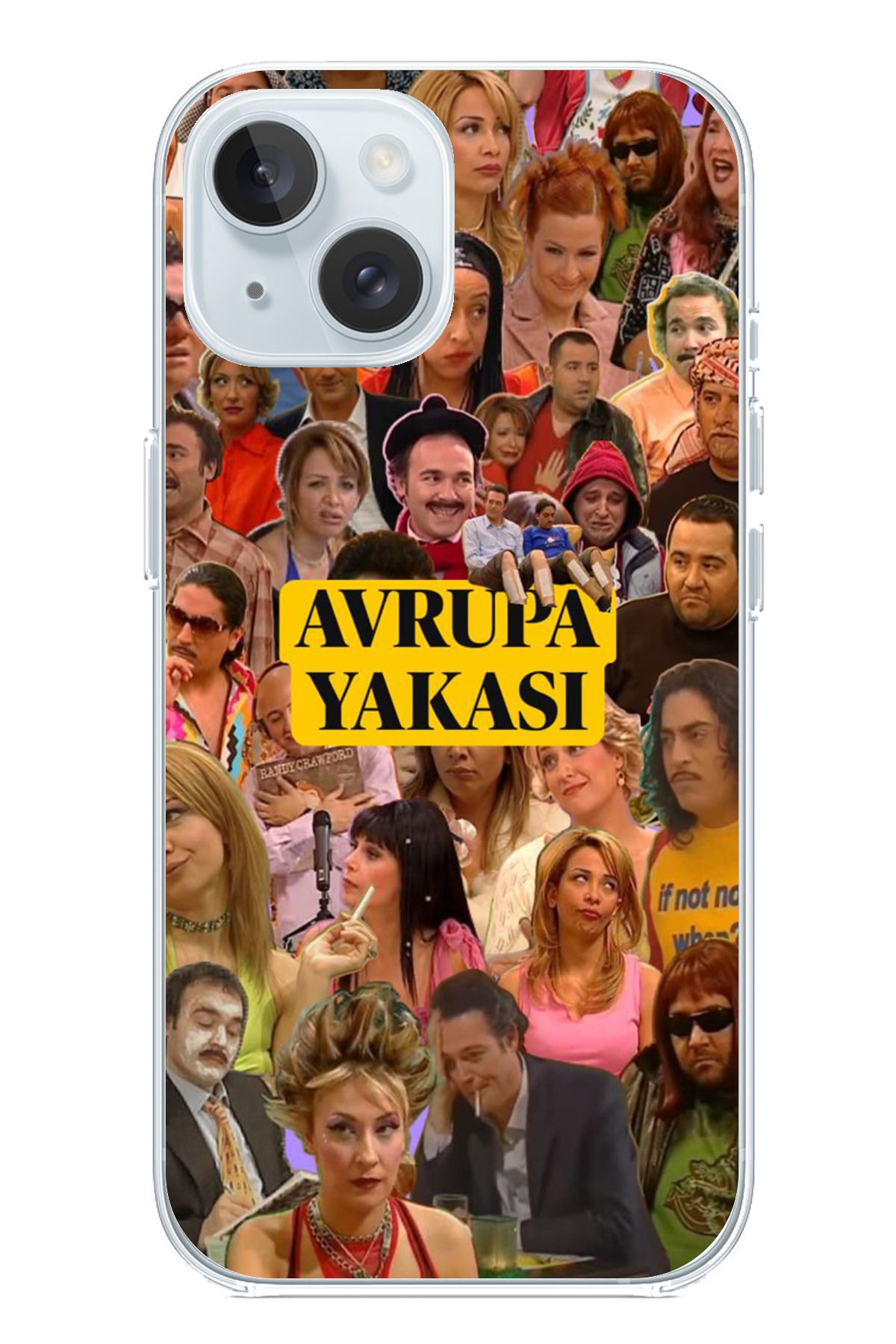 TechTree iPhone 15 Uyumlu Avrupa Yakası Şeffaf Silikon Kılıf