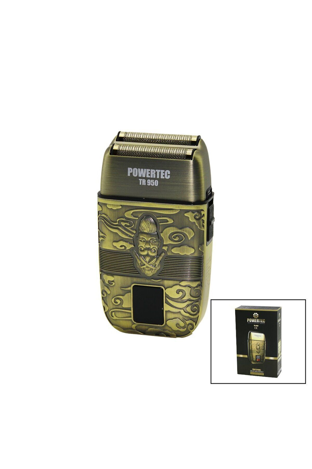 teknotrust GÜNLÜK SIFIR SAKAL - GOLD KOMPLE METAL SAKAL TRAŞ MAKİNESİ USB ŞARJLI - LED Ş - PRP2752-1606
