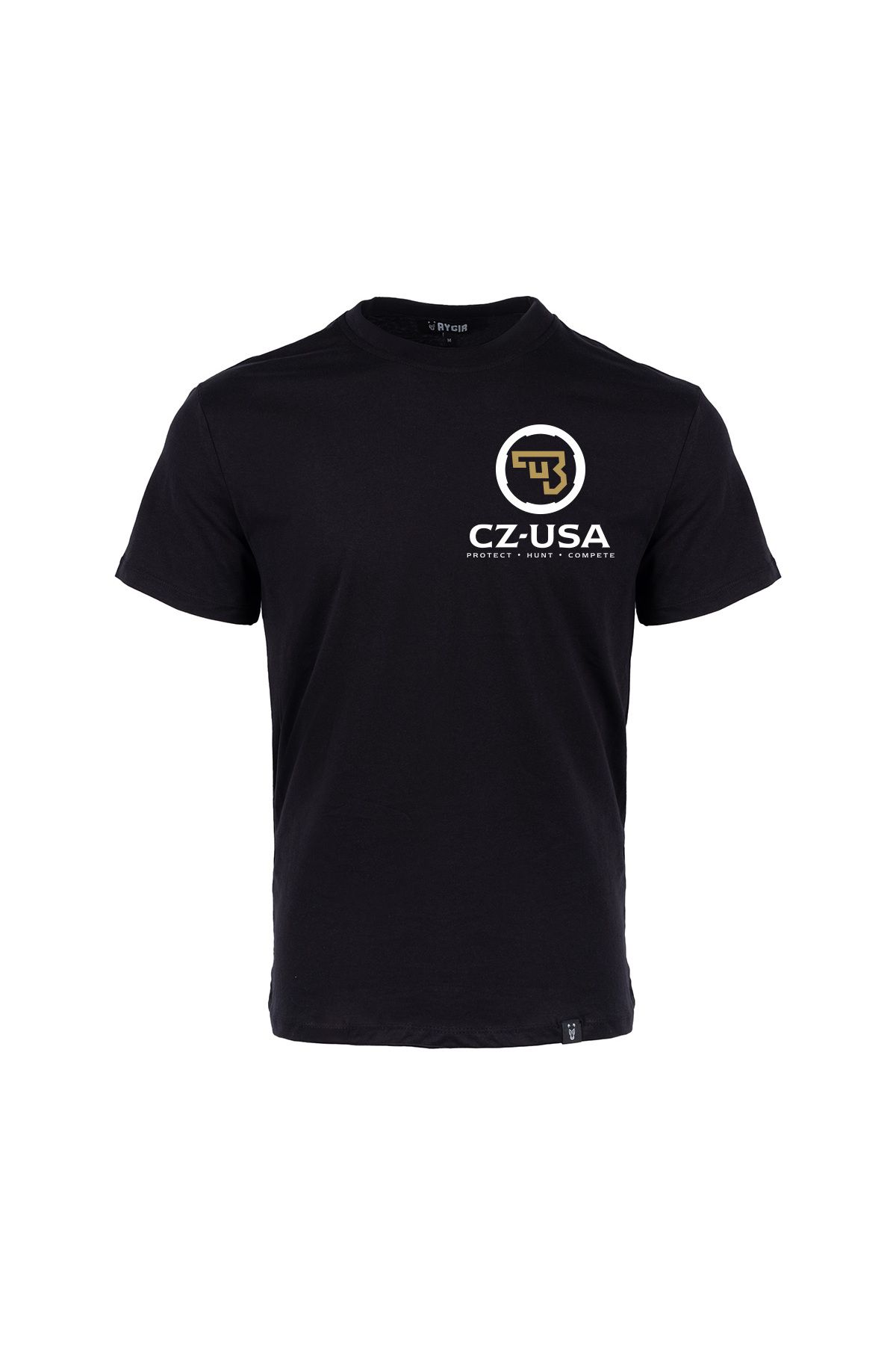 Aygır Mini CZ USA Baskılı Tişört Siyah