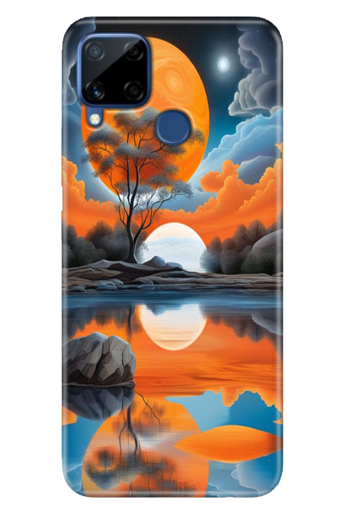 Realme C15 Sheath Patterned Silicone Color TPU UV Africa
