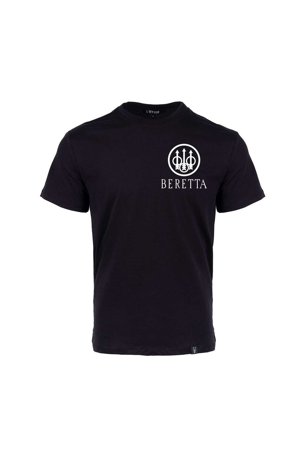 Aygır Mini Beretta Baskılı Tişört Siyah