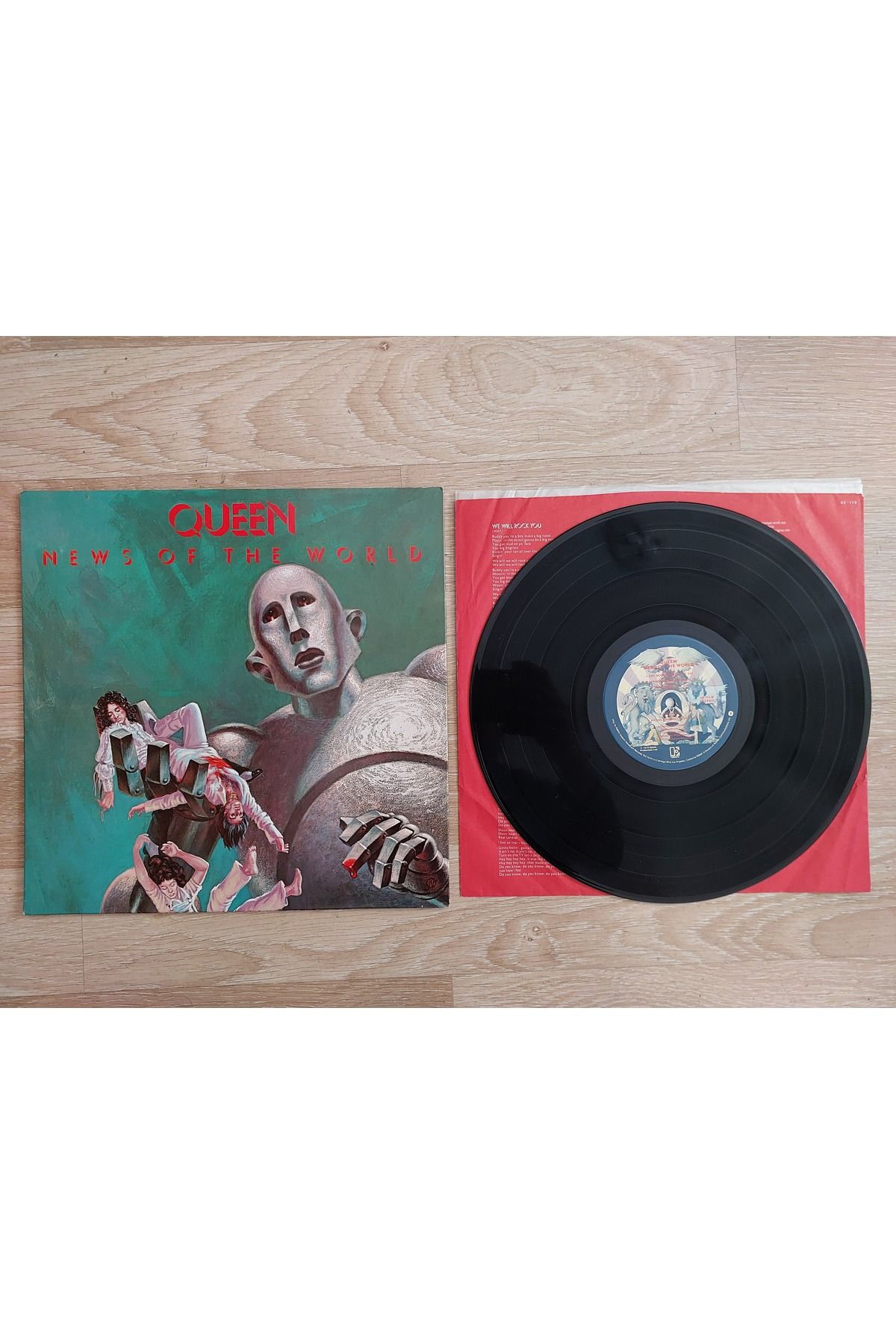 Plakperest Queen – News Of The World - 1977 Amerika Basım 33 Lük LP Albüm Plak