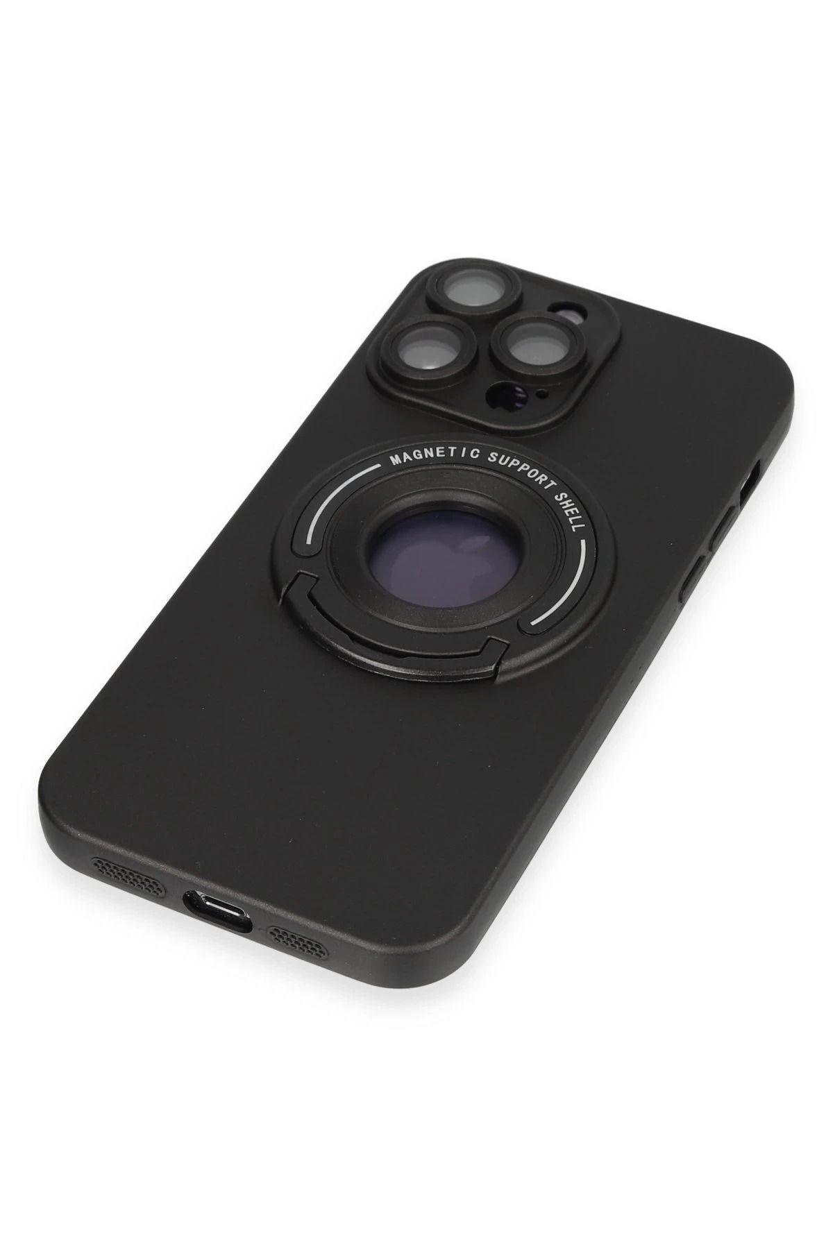 NewFace iPhone 13 Pro Max Kılıf Lukka Magneticsafe Kapak - Siyah FLKRY