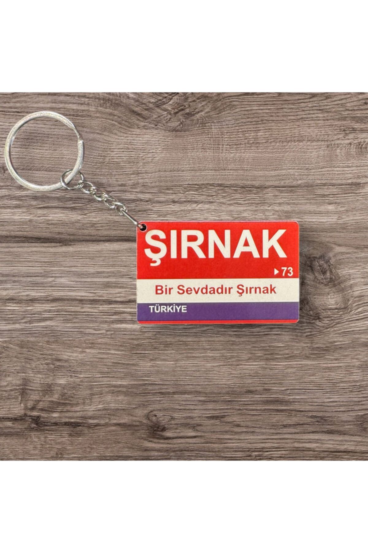 RoyalVance Şırnak Ahşap Anahtarlık – İl ve Şehir Temalı Hediyelik