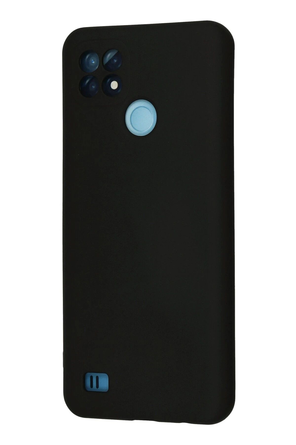 NewFace Realme C21 Uyumlu Kılıf Nano içi Kadife Silikon - Siyah SVLRS