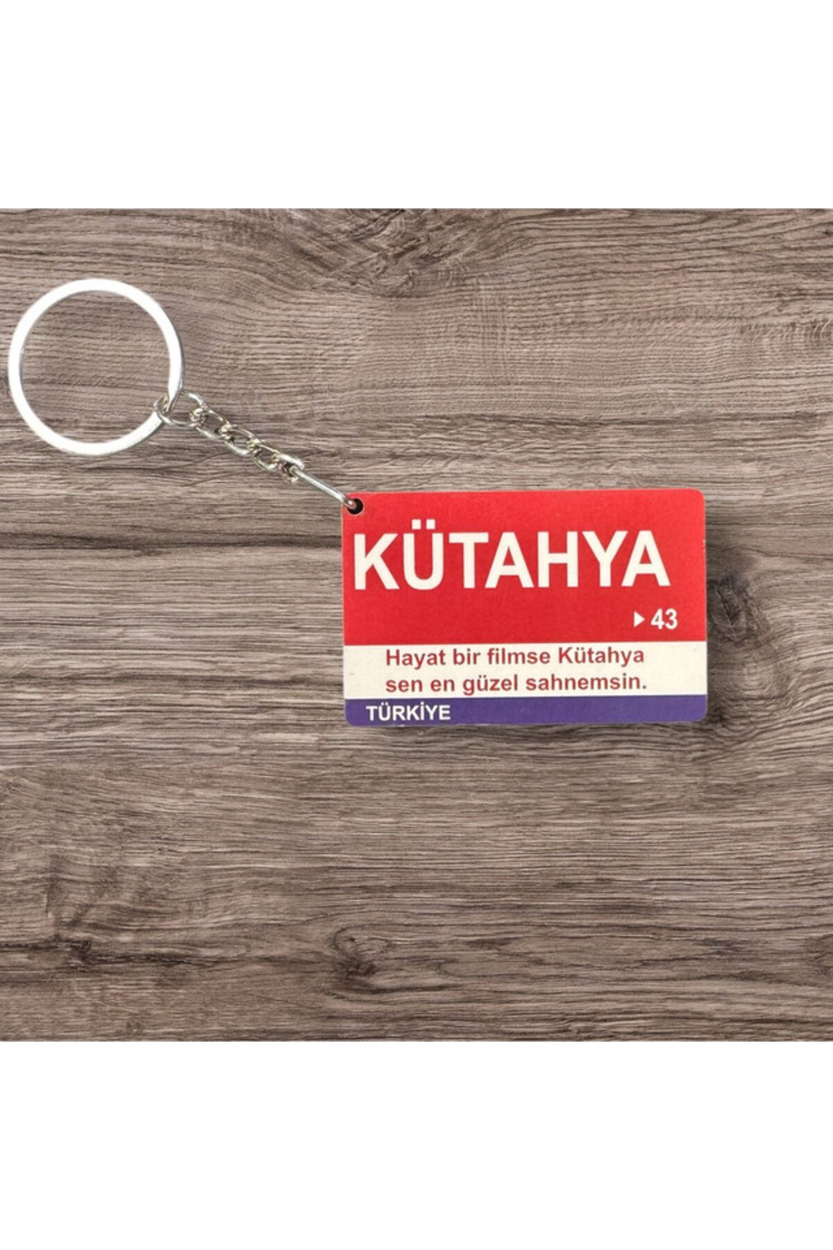 RoyalVance Kütahya Ahşap Anahtarlık – İl ve Şehir Temalı Hediyelik