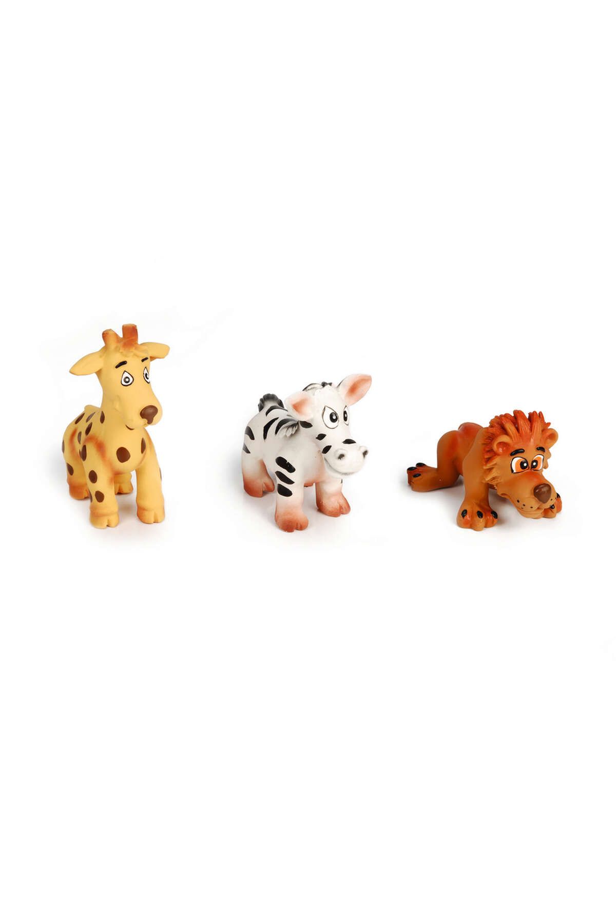 Beeztees Köpek Oyuncağı, Sesli, Afrika Hayvanları, Lateks, Çeşitli Renklerde, 11,5cm GLSTD