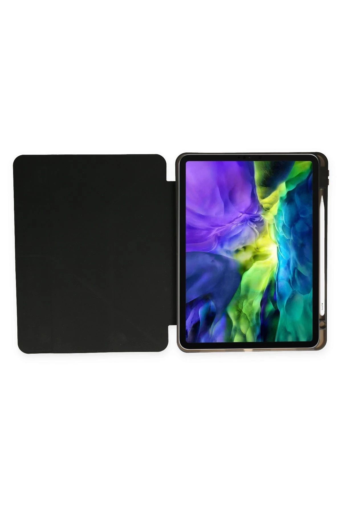 NewFace iPad Air 4 10.9 Kılıf Kalemlikli Mars Tablet Kılıfı - Siyah BSTMY