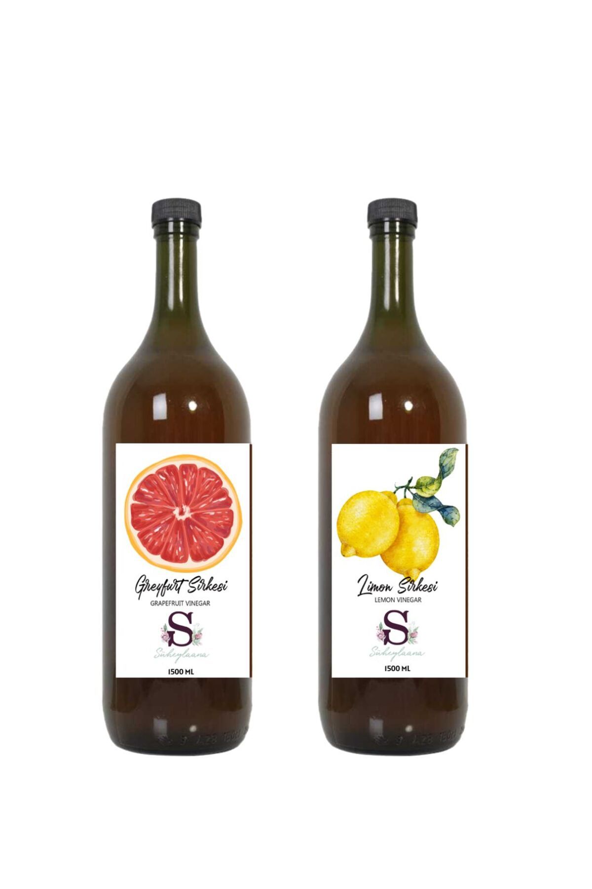 Süheylaana Doğal Greyfurt Sirkesi 1500 Ml - Doğal Limon Sirkesi 1500 Ml