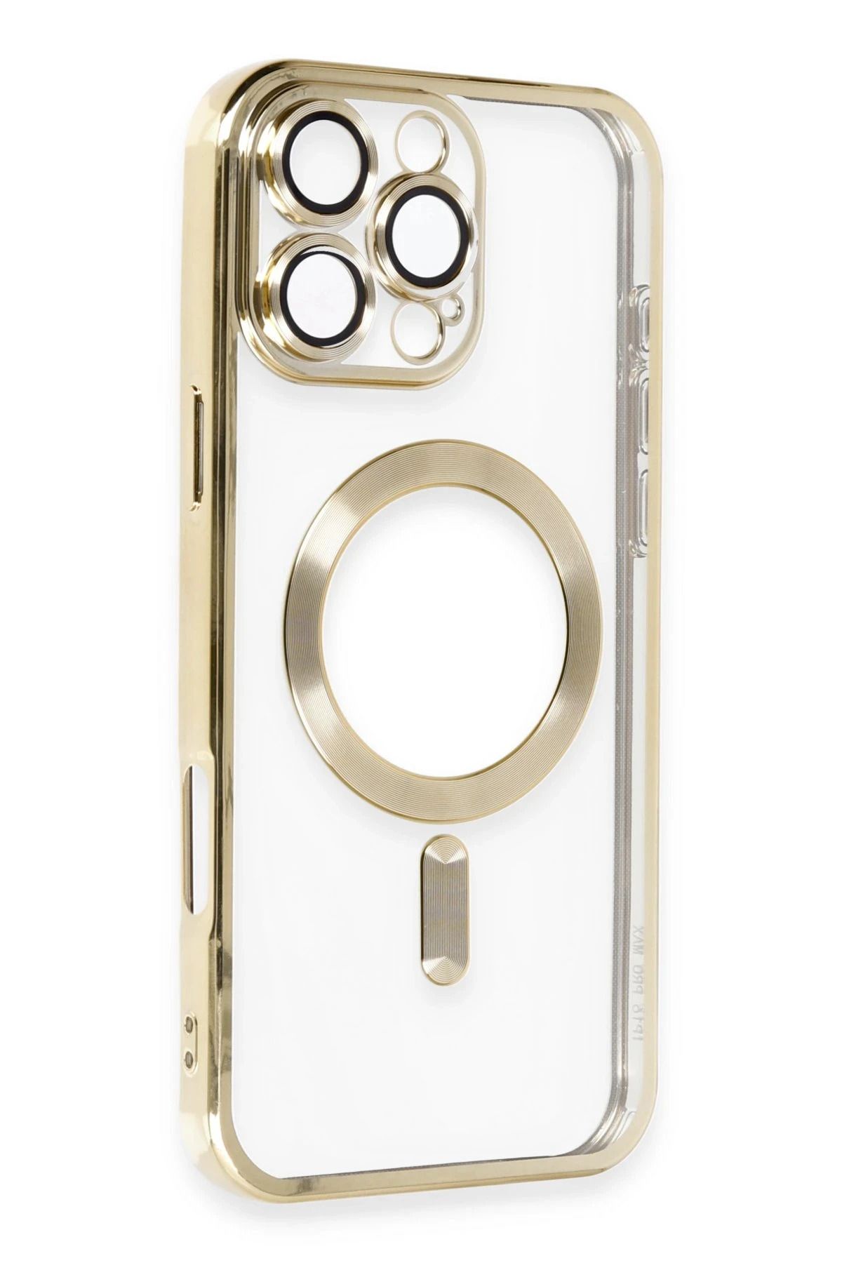 NewFace iPhone 16 Pro Kılıf Kross Magneticsafe Kapak - Gold BSTMY