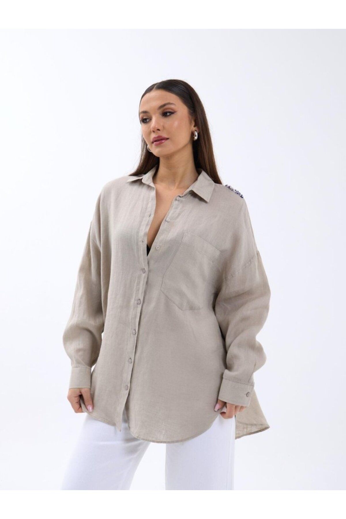 ARUZ MODA 7399 GÖMLEK-GRİ