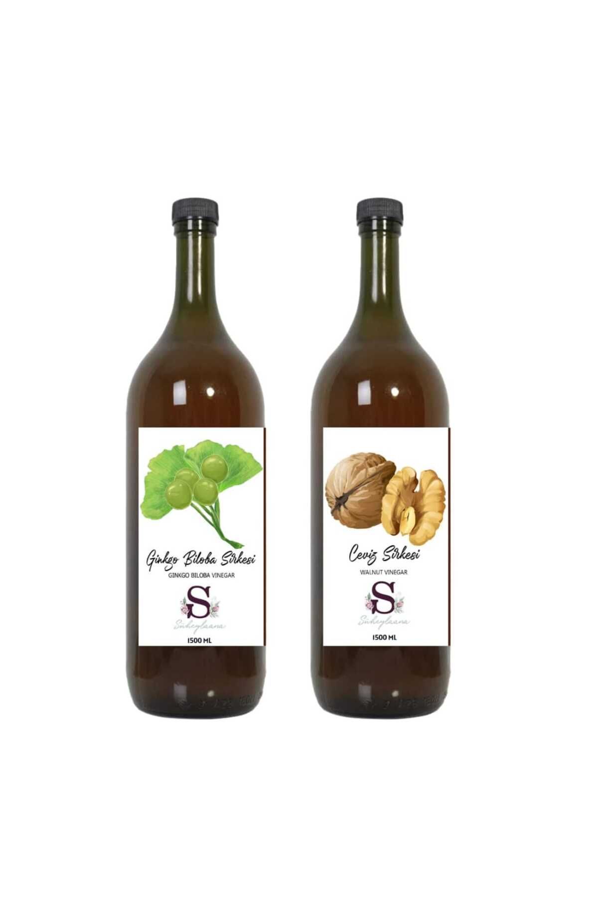Süheylaana Doğal Ginkgo Biloba Sirkesi 1500 Ml - Doğal Ceviz Sirkesi 1500 Ml