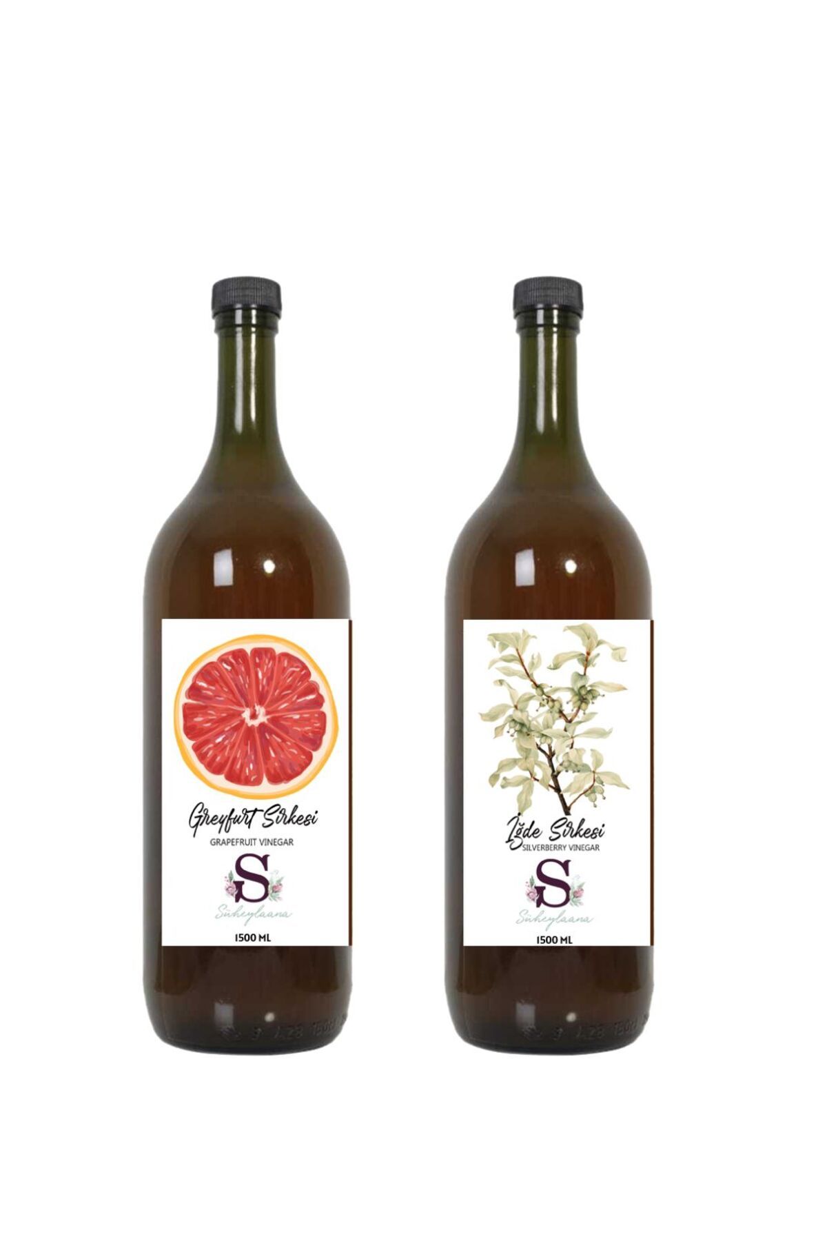 Süheylaana Doğal Greyfurt Sirkesi 1500 Ml - Doğal İğde Sirkesi 1500 Ml