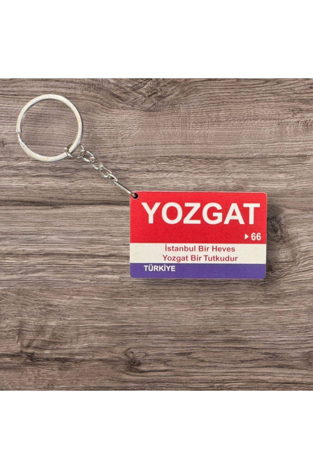 RoyalVance Yozgat Ahşap Anahtarlık – İl ve Şehir Temalı Hediyelik
