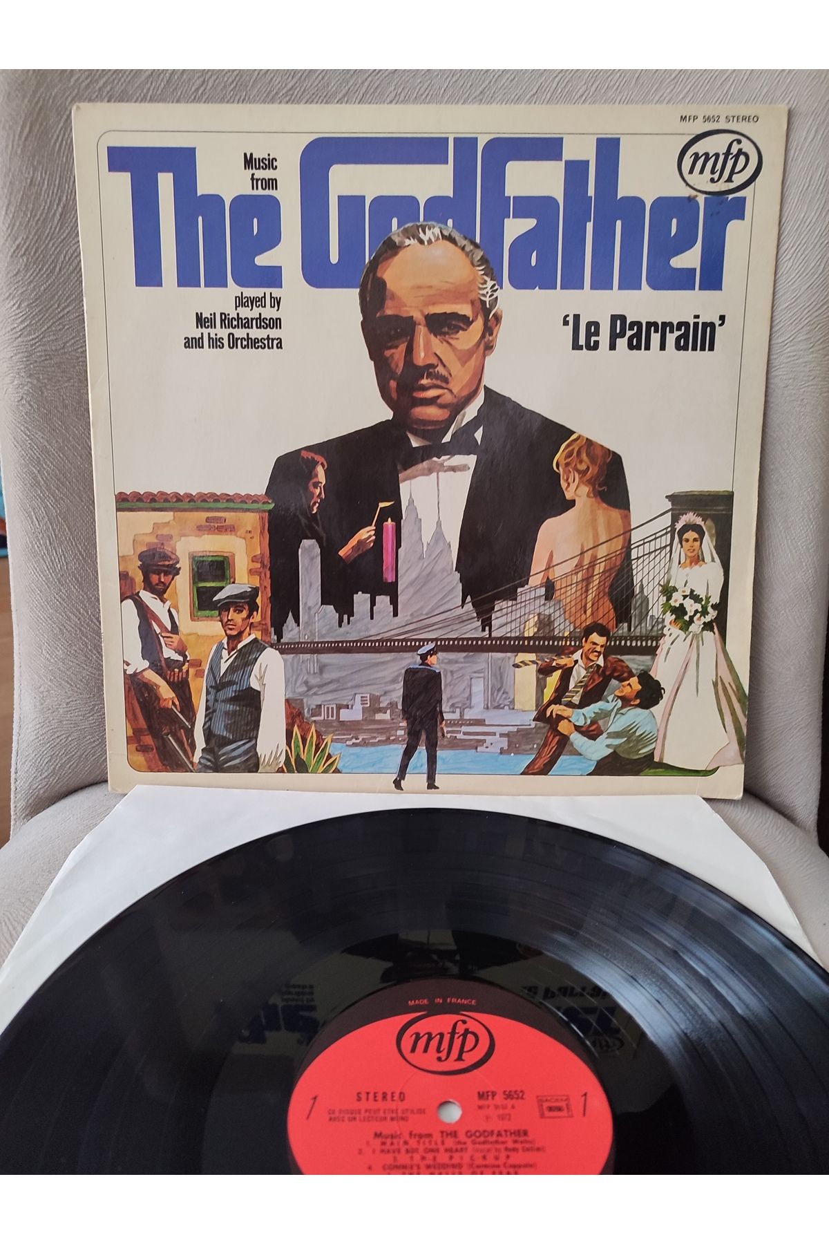 Plakperest LE PARRAIN (BABA FİLMİ) SOUNDTRACK - Nino Rota - 1972 Fransa Basım LP Albüm 2.el