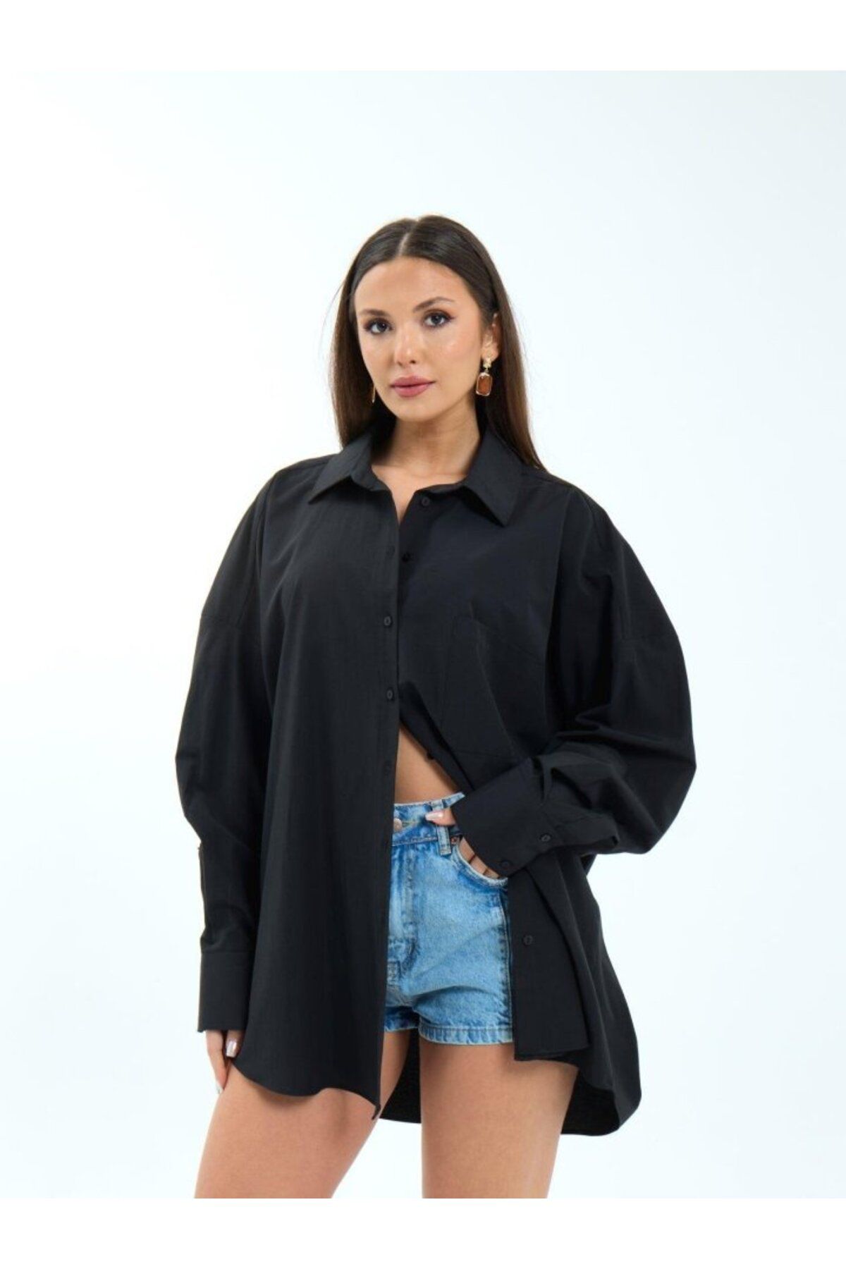ARUZ MODA 7388 GÖMLEK-SİYAH