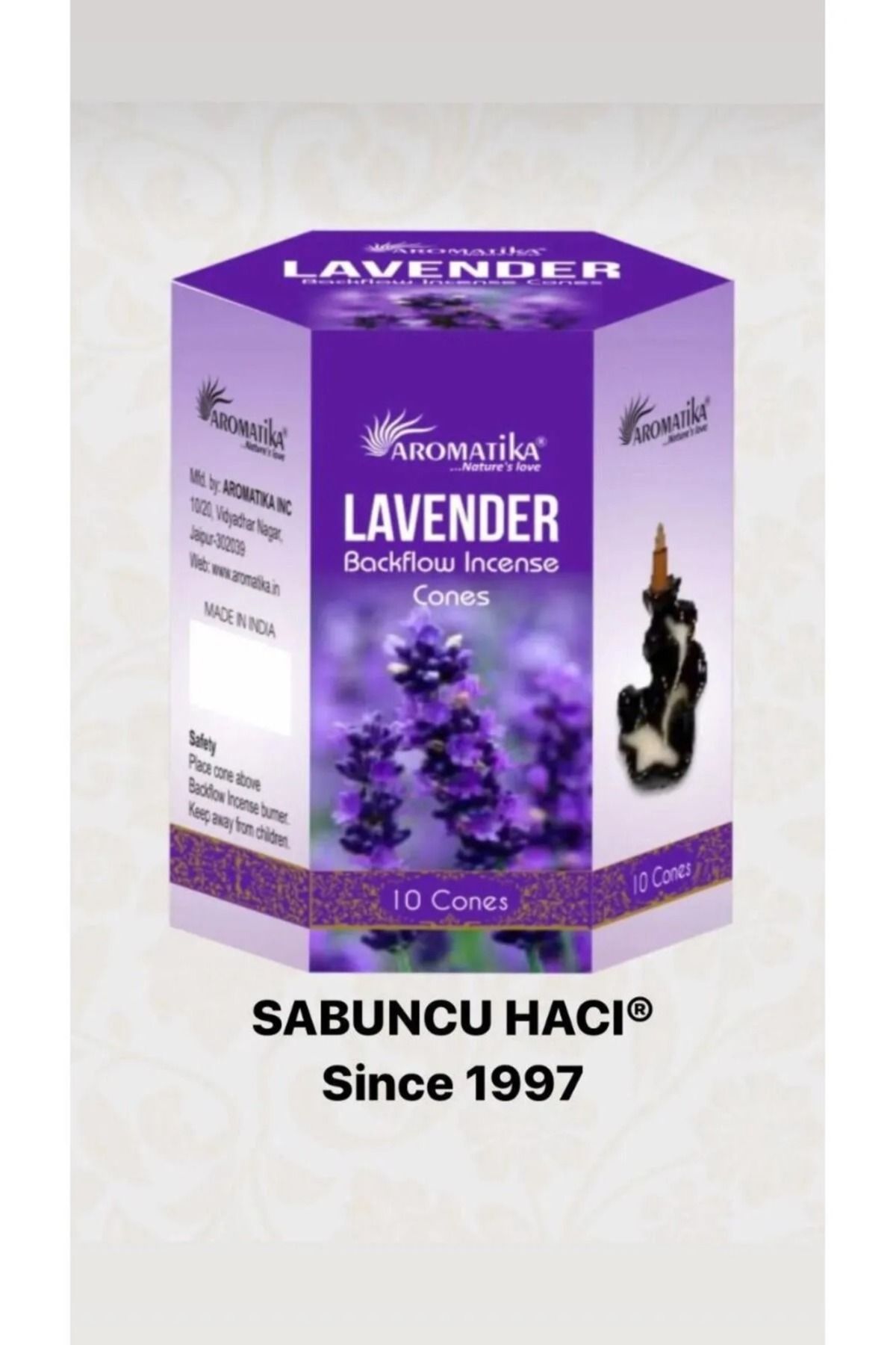 Home Lavanter/ 10 Adet Geri Akışlı Tütsü Backflow Cones 10 PCS Geri Akış Tütsü