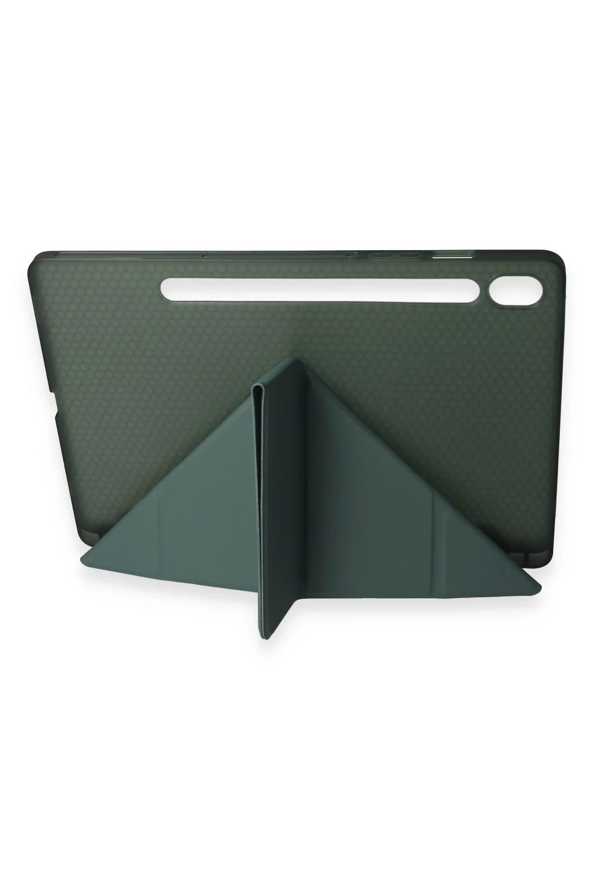 NewFace Samsung Galaxy Tab A9 Plus Kılıf Kalemlikli Mars Tablet Kılıfı - Koyu Yeşil BSTMY