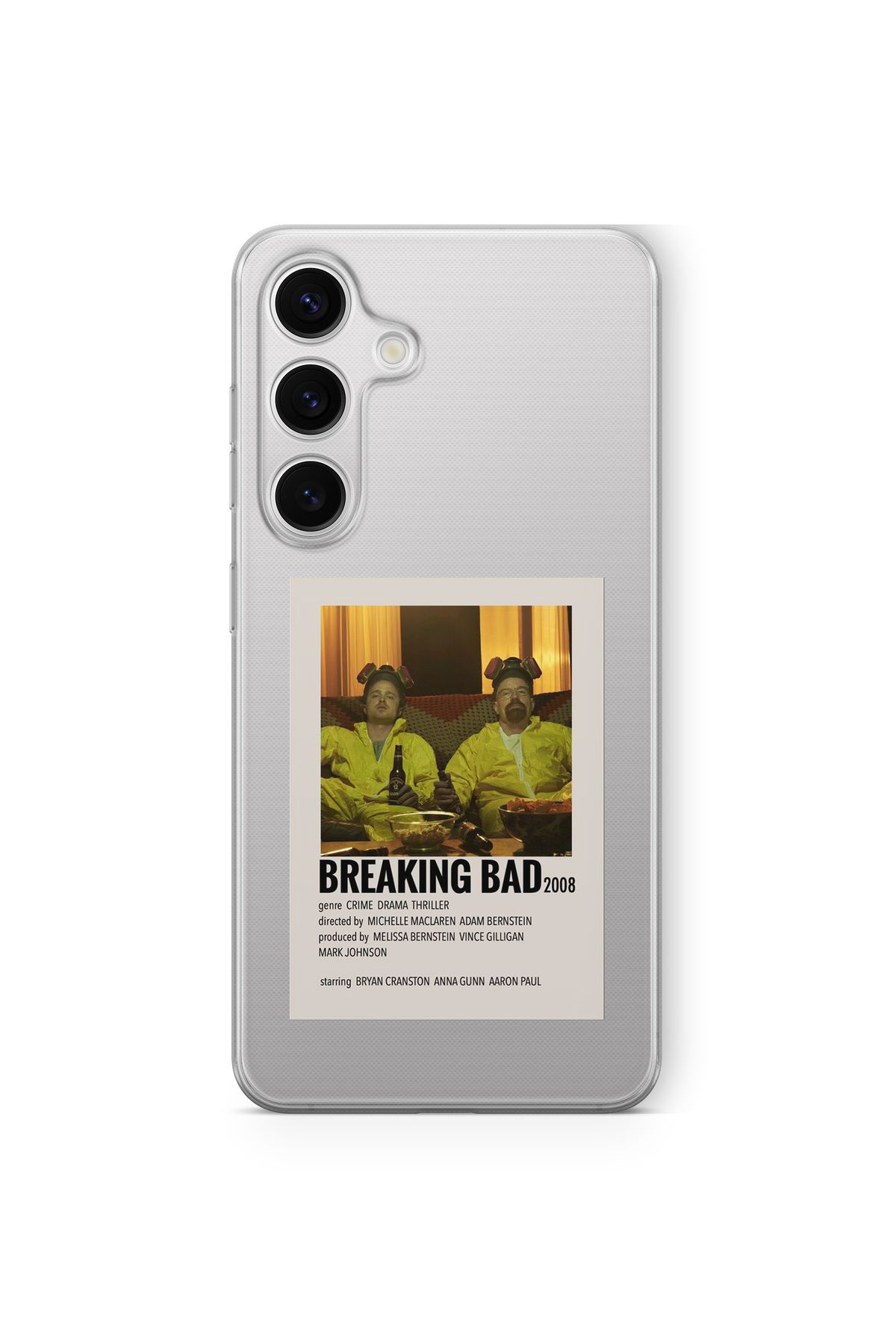 Space Star Samsung Galaxy S24 Fe Uyumlu Breaking Bad Tasarım Baskılı Şeffaf Kılıf