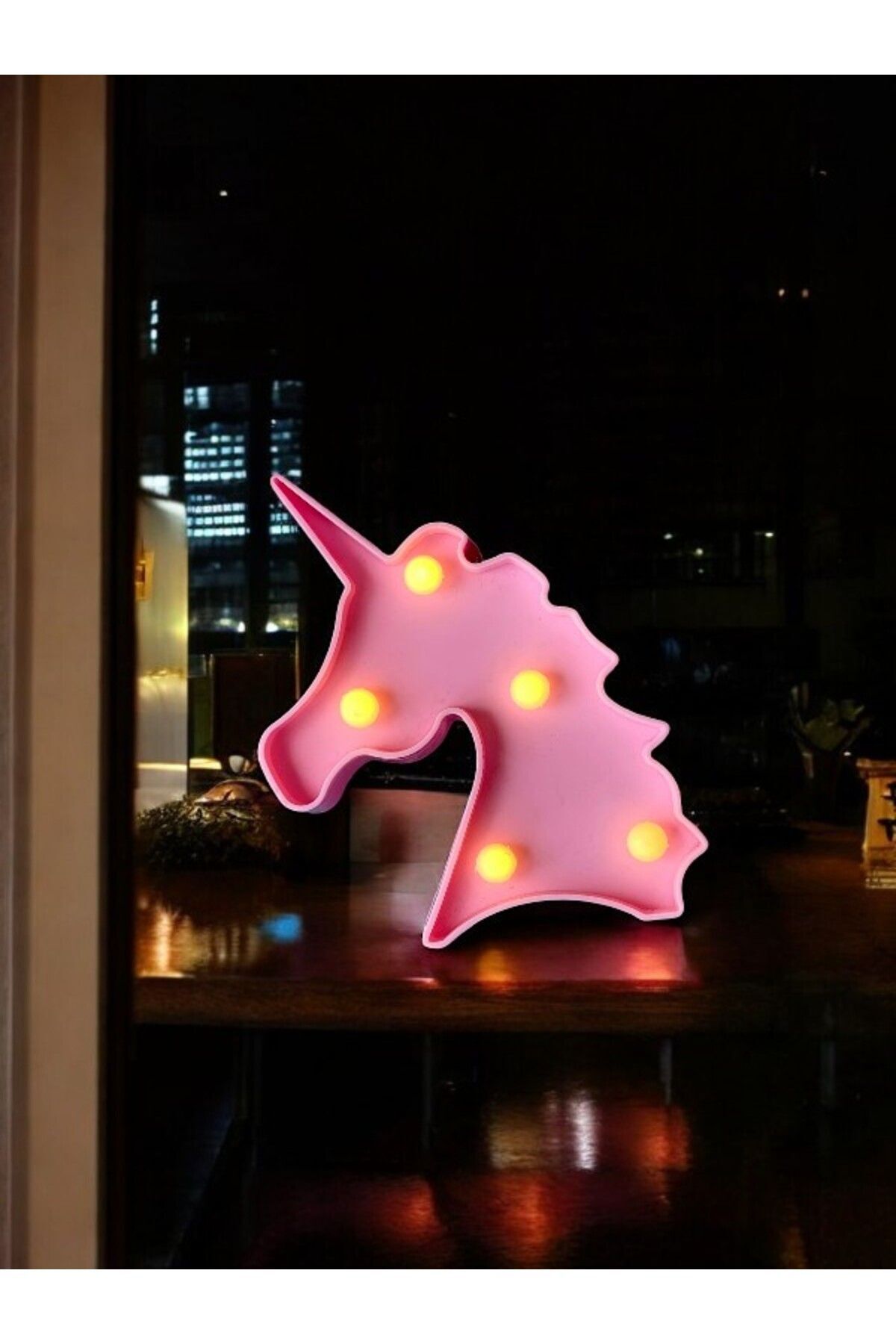 FFM Unicorn Mini LED Dekor Lamba – Sevimli Gece Lambası, Çocuk Odası İçin Renkli Işıklı Dekor