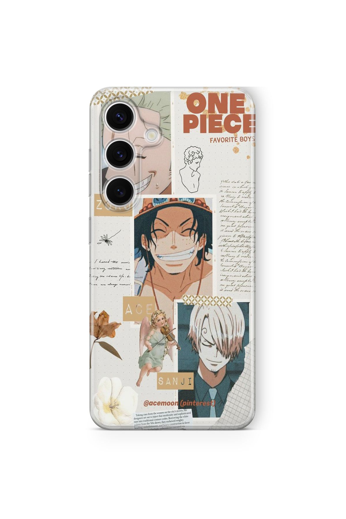 Space Star Samsung Galaxy A35 Uyumlu One Piece Favorit Tasarım Baskılı Şeffaf Kılıf