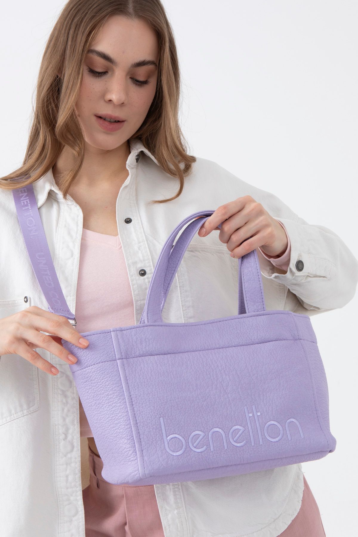 United Colors of Benetton KADIN KOL ÇANTASI C.BNT_1477 Lila