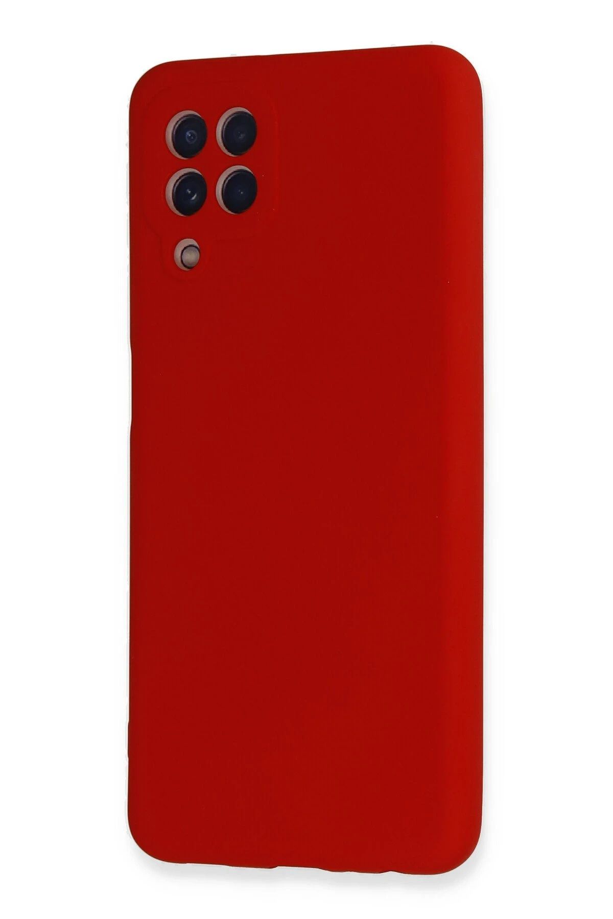 NewFace Galaxy A22 Uyumlu  Kılıf Nano içi Kadife Silikon - Kırmızı BSTMY